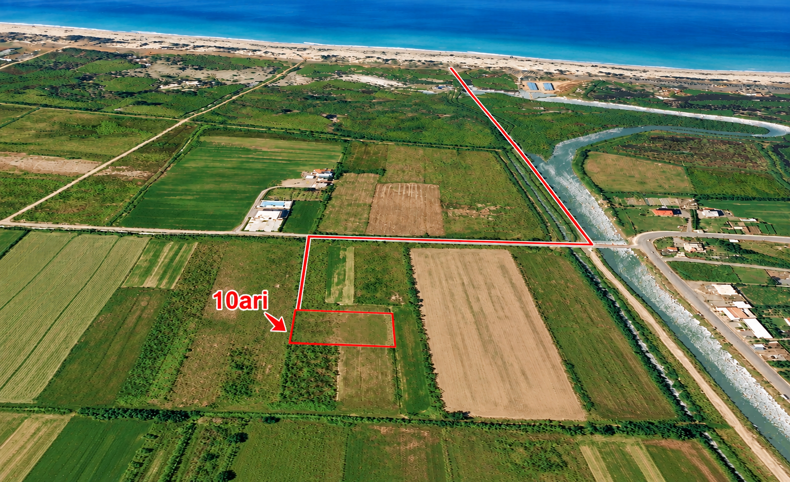 Parcelë 10 ari në Tale – 500 metra nga deti — foto 2