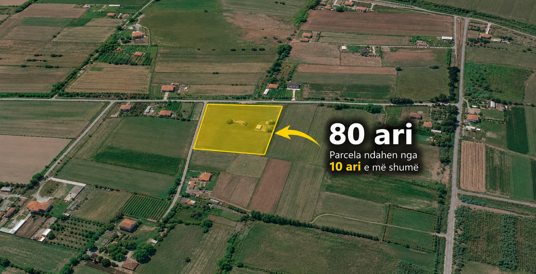 Shitet tokë 80 ari në Tale – 900 metra nga deti — Tale, Lezhë